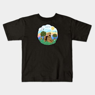 "Happy Day" Airedale in the Country Kids T-Shirt